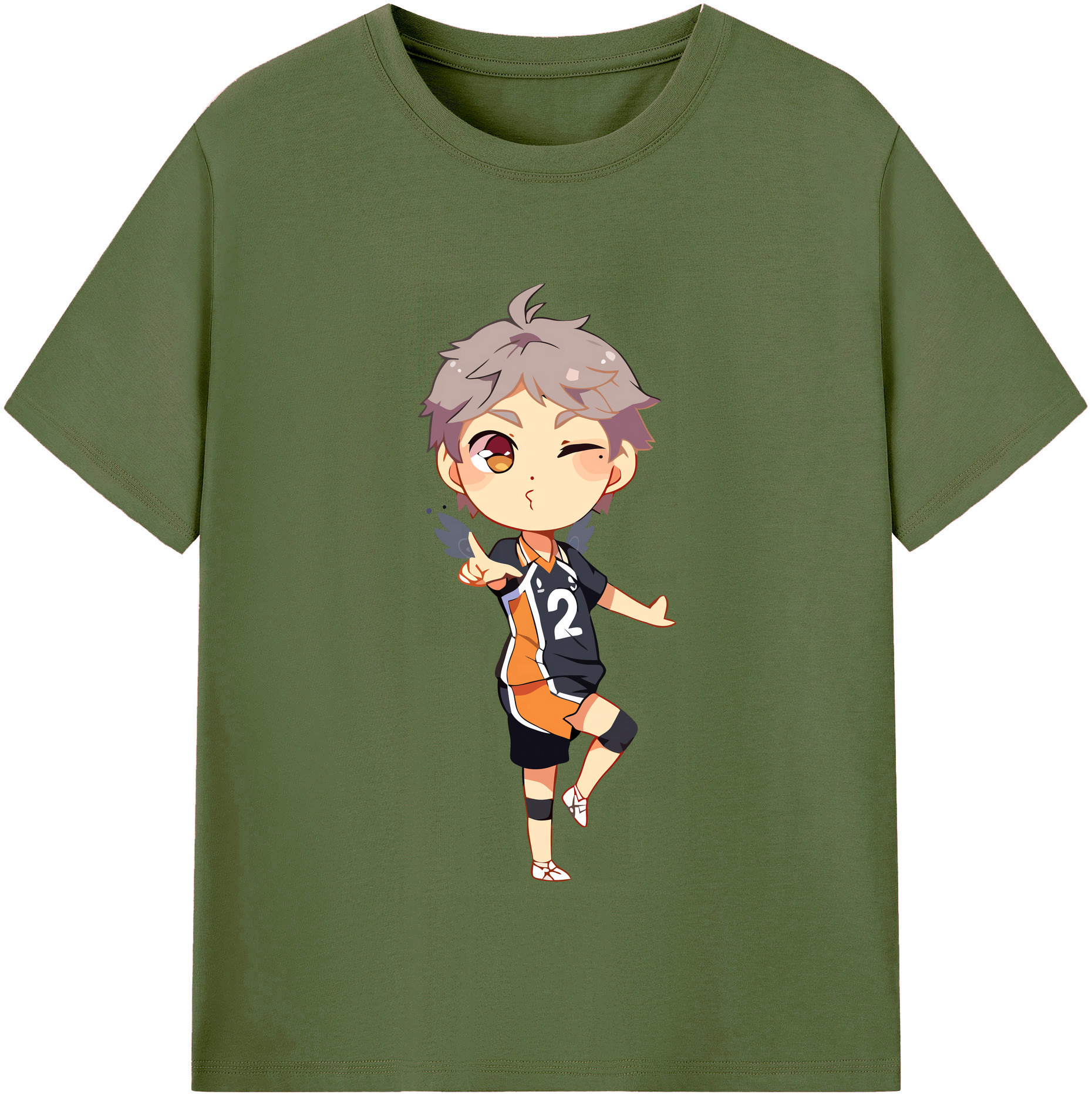 （画像用） ハイキュー!! Haikyu!! 綿100％半袖Tシャツ（フロントプリント）